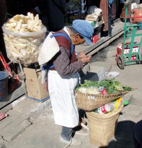 Marché traditionnel à Lijiang